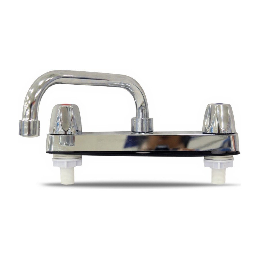 Grifo para fregadero doble manija 8"